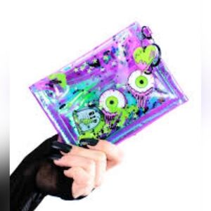 Elecetric Bubblegum Liquid Glitter Wallet